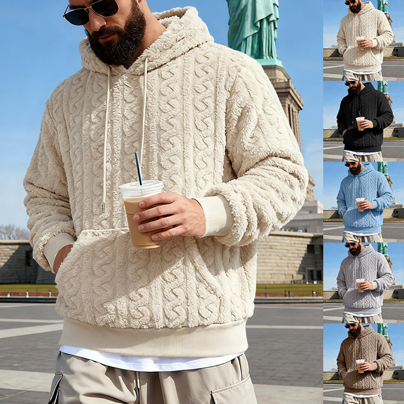 Sherpa Hoodie Fleece - Sudadera con capucha de lana para