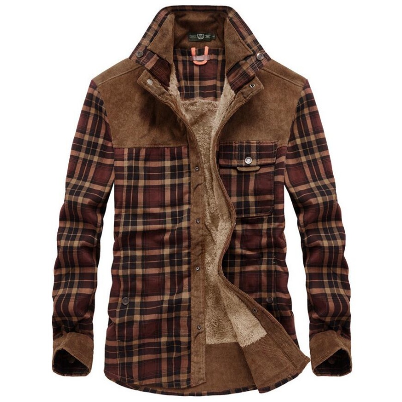 Flannel Shirt Lined - Chaquetas para Hombre, Invierno, Resistentes al