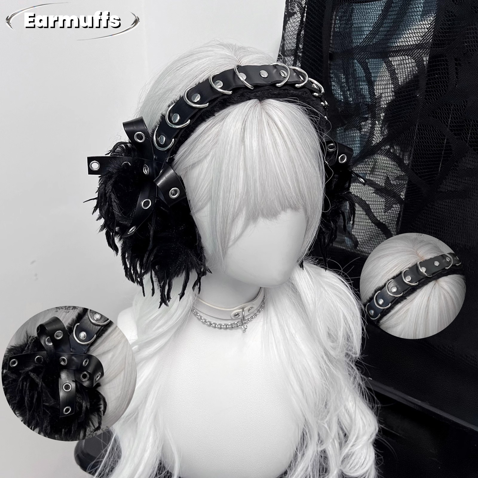 Earmuffs Foldable - Orejeras japonesas Punk oscuro Anti subcultura