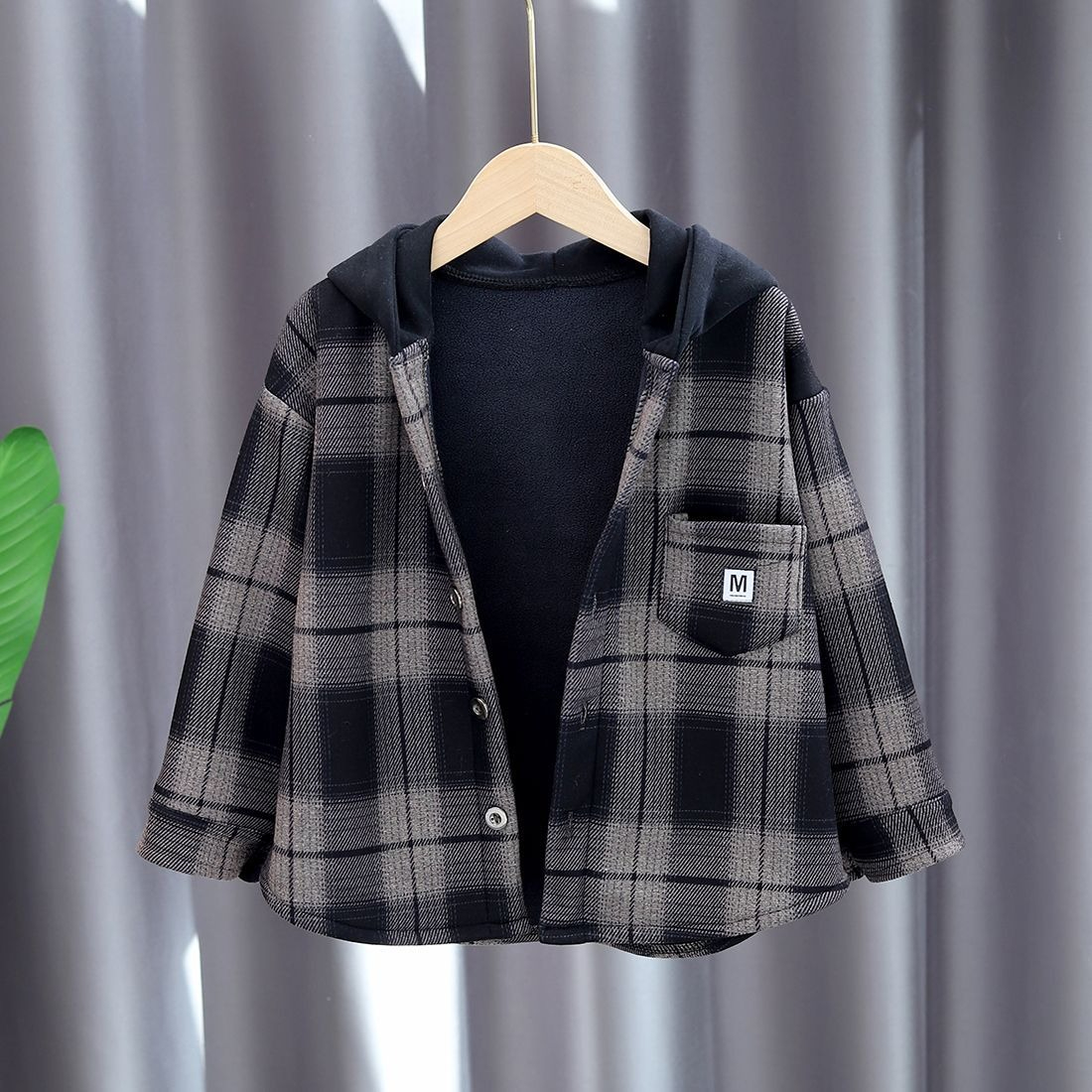 Flannel Shirt Lined - 2025 nuevos niños Otoño Invierno forro