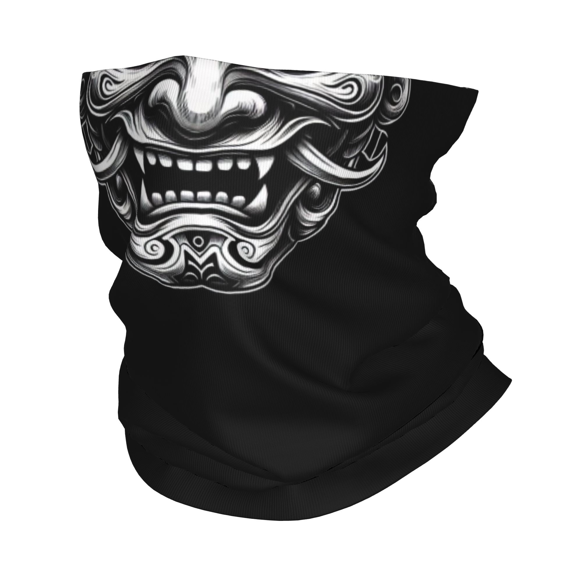 Neck Gaiter Fleece - Bandana personalizada Samurai Oni Demon, calentador