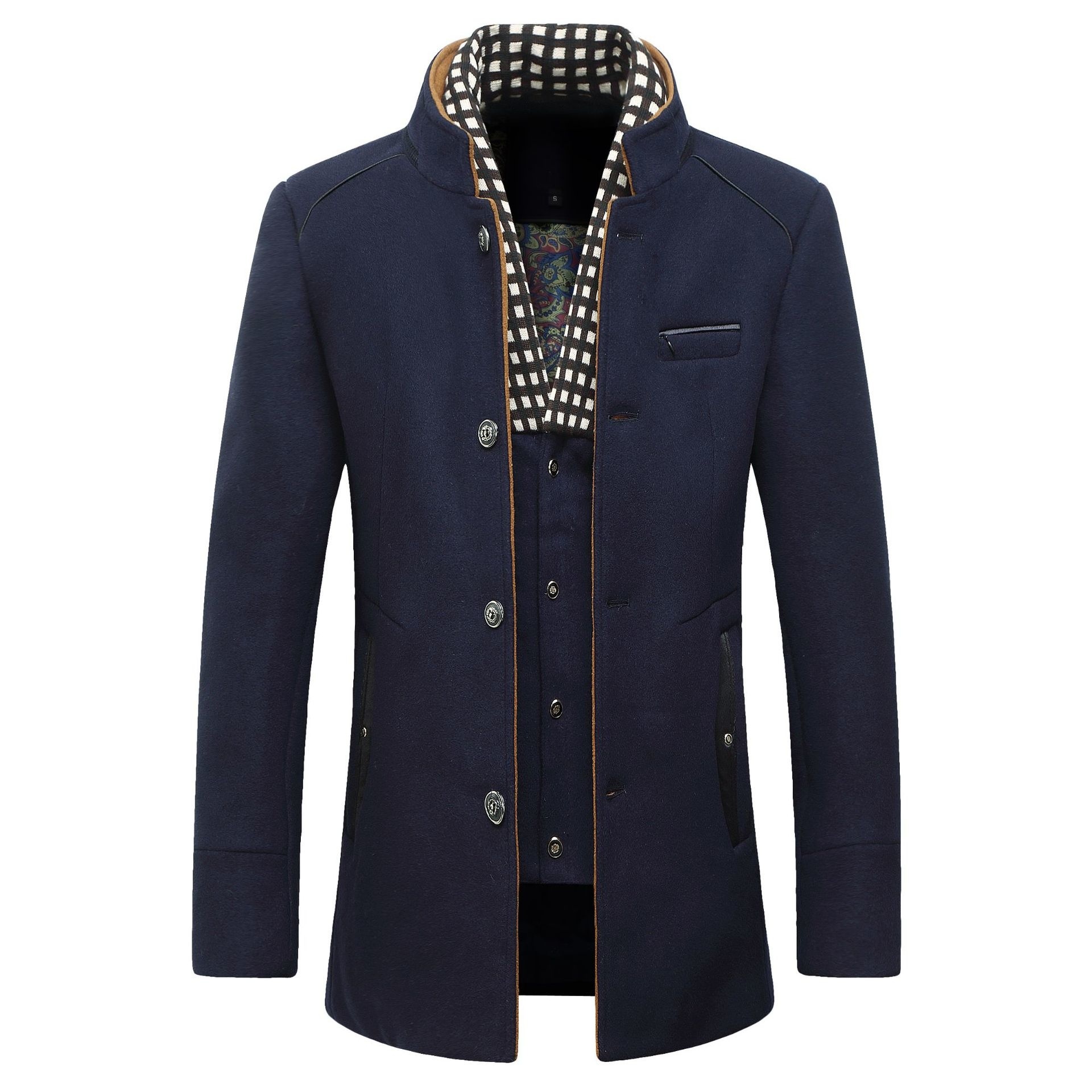 Wool Coat Peacoat - Chaqueta de lana a la moda