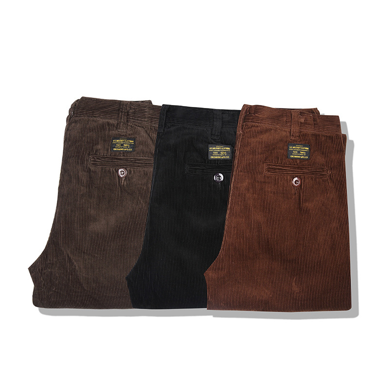 Corduroy Pant Warm - Ok1912-Pantalones informales de pana cálidos para