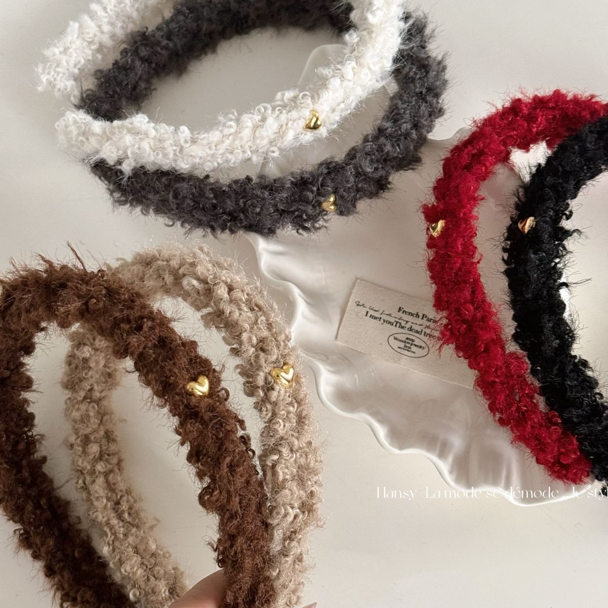 Winter Headband Fleece - Diademas de felpa de lana para