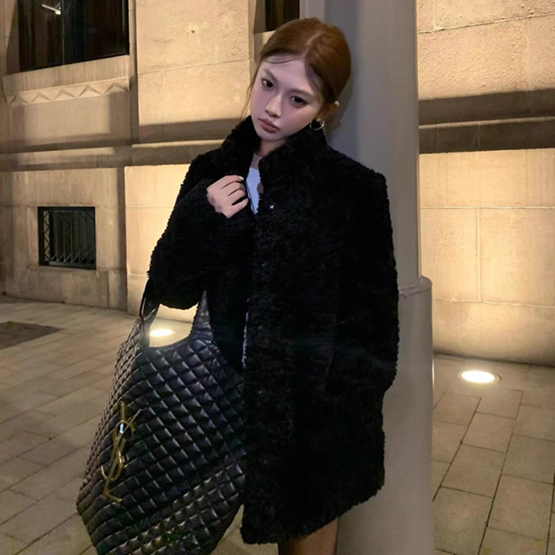 Wool Coat Peacoat - Chaqueta de lana de cordero abrigo