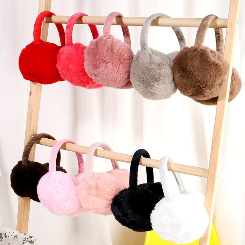 Earmuffs Foldable - Orejeras esponjosas de piel sintética para