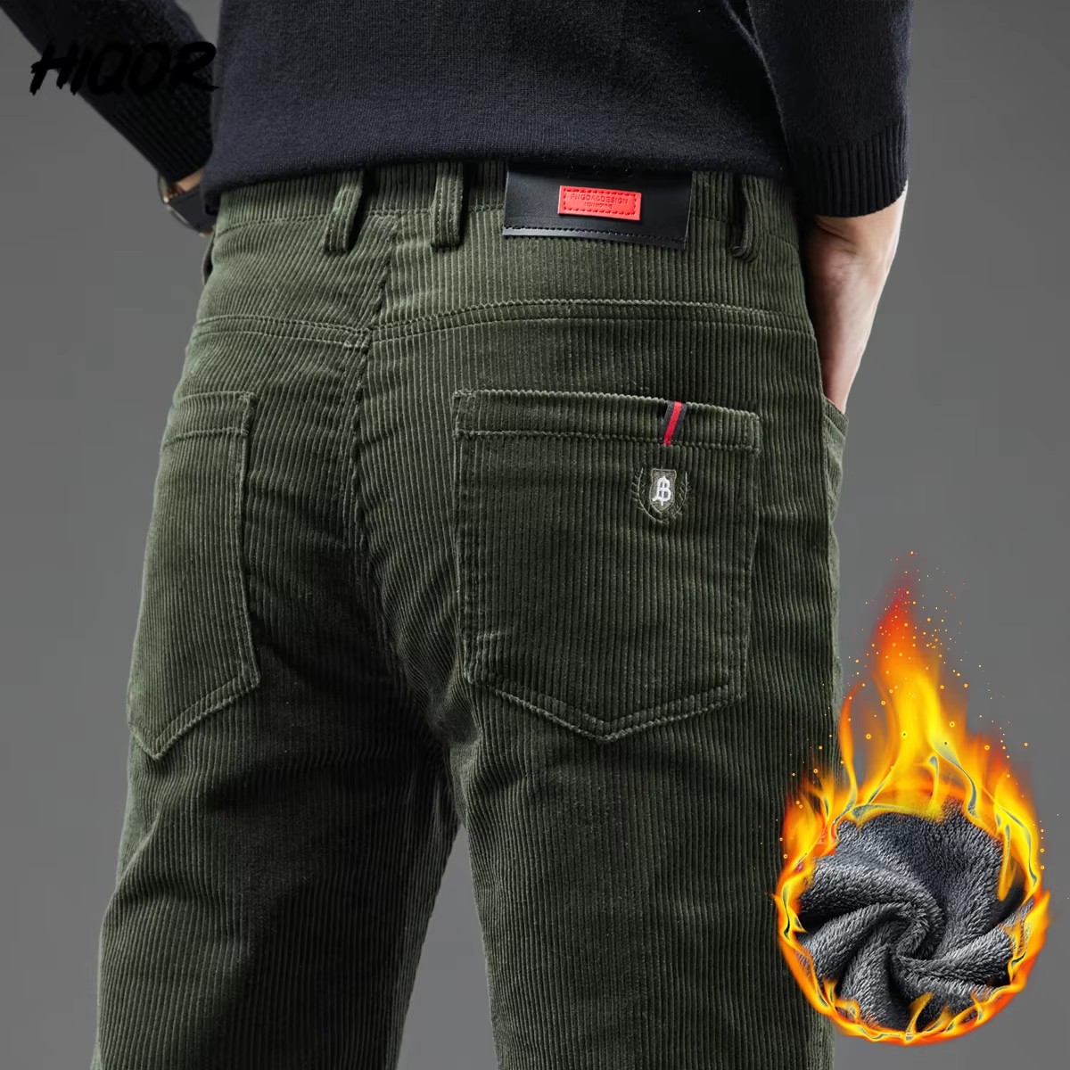Corduroy Pant Warm - Pantalones de pana de invierno para