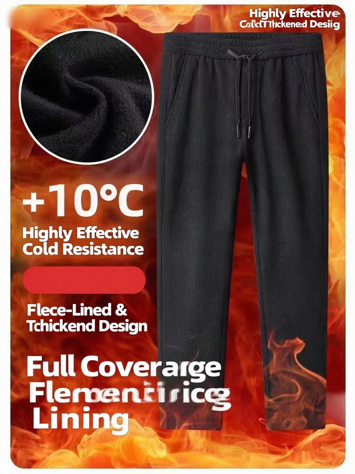 Corduroy Pant Warm - Pantalones informales de pana y terciopelo