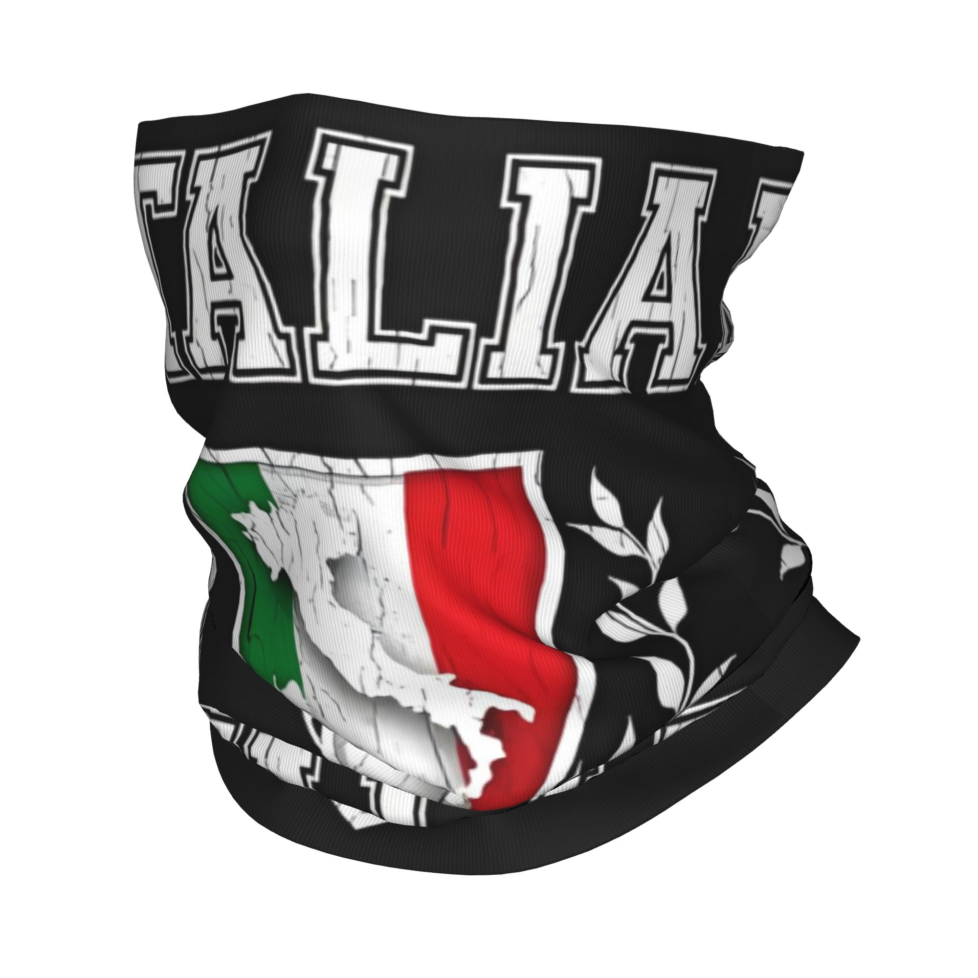 Neck Gaiter Fleece - Bandana con bandera de Italia personalizada,