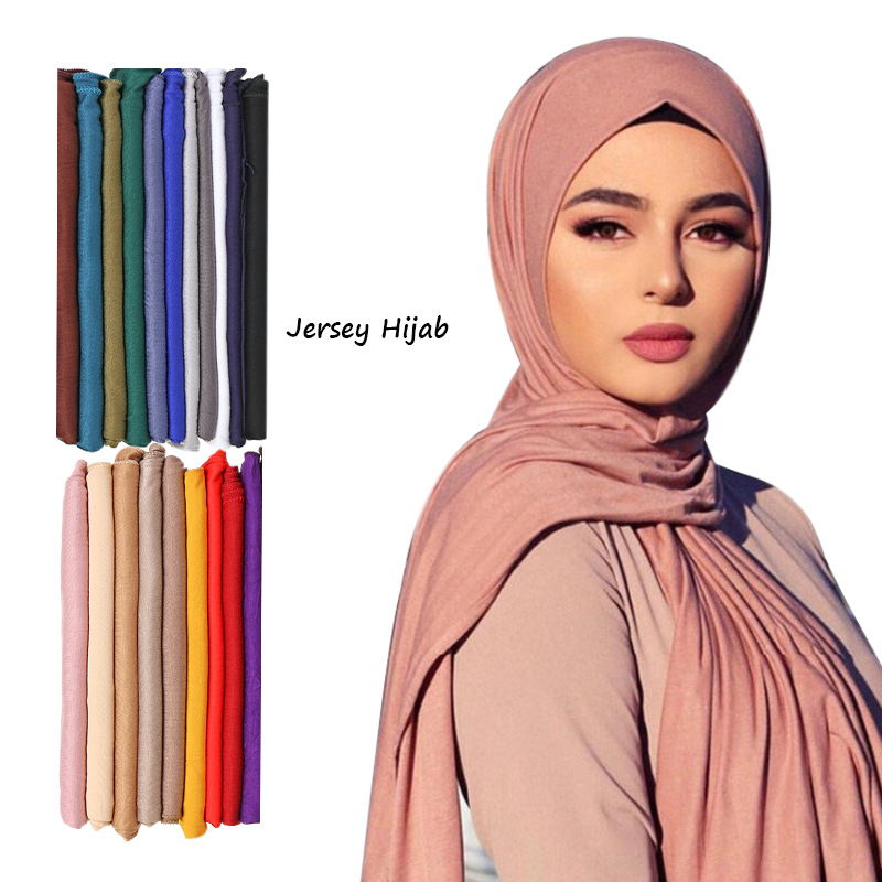 Shawl Wrap Winter - 30 colores liso Modal Jersey Hijab