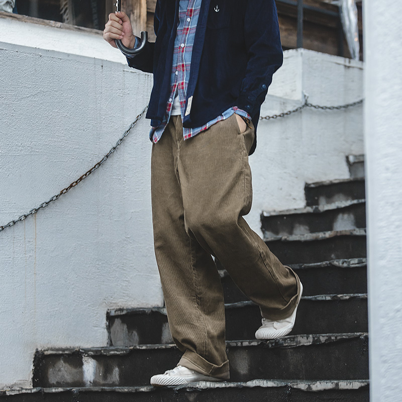 Corduroy Pant Warm - Maden-Pantalones Vintage americanos para hombre, pana