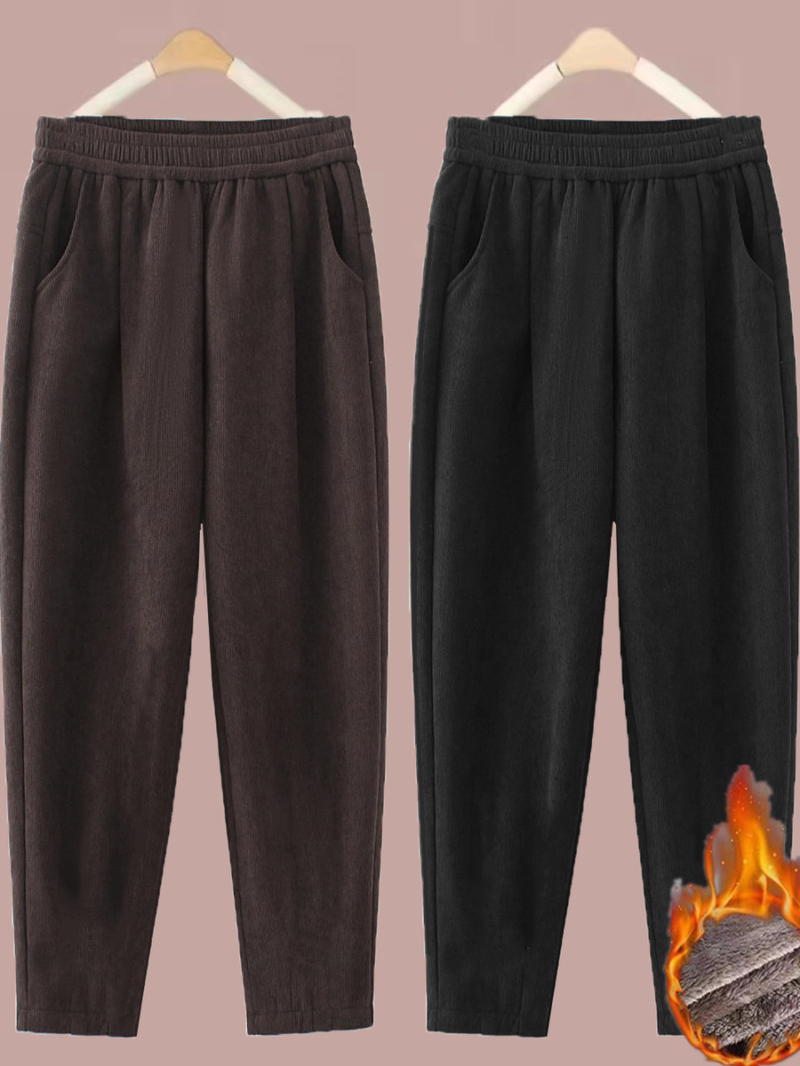 Corduroy Pant Warm - Pantalones de pana gruesos de pierna