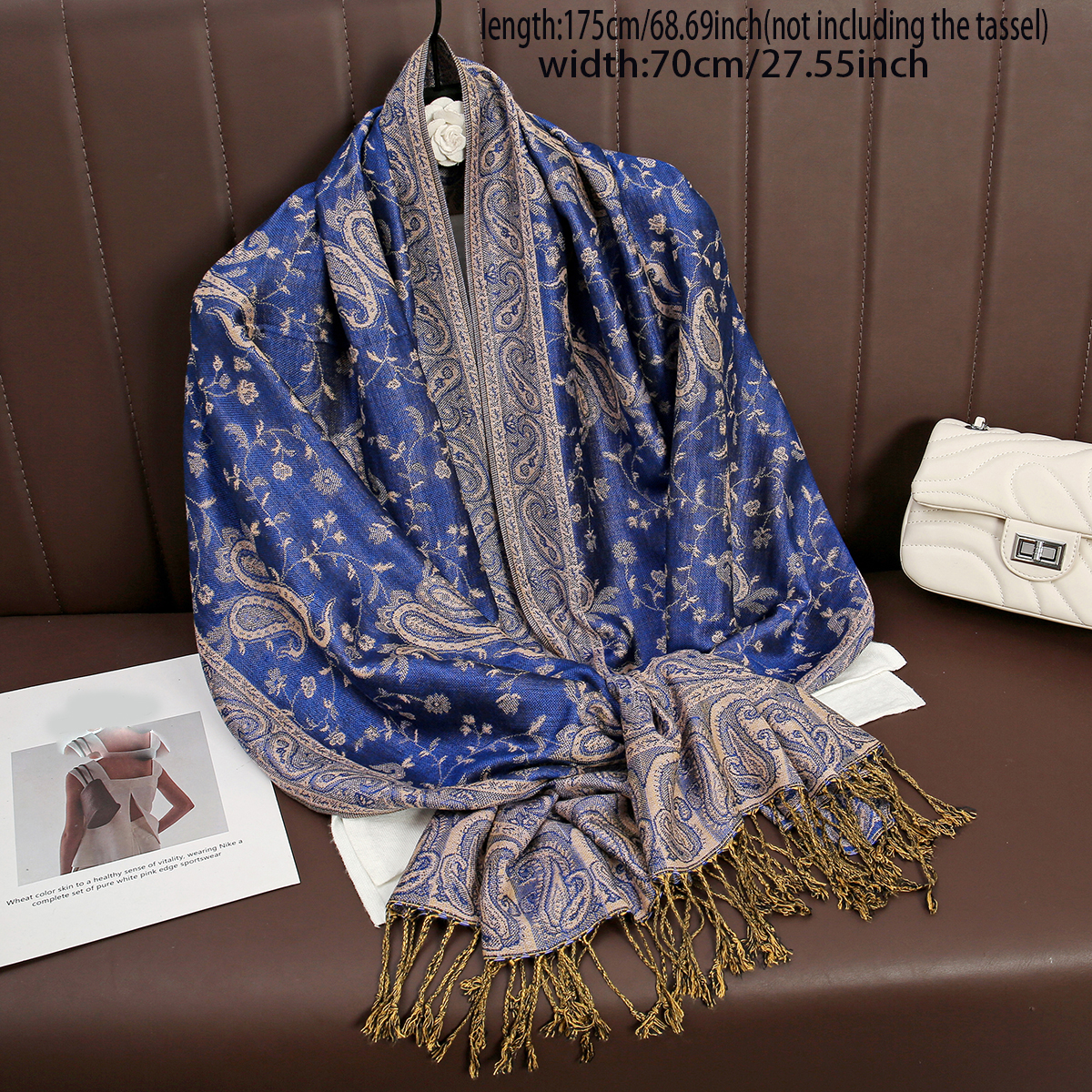 Shawl Wrap Winter - Marca de lujo Otoño Cachemira Pashmina