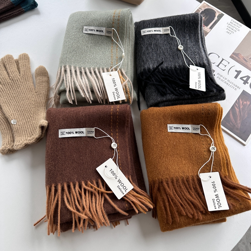 Wool Scarf Men - Bufanda elegante de lana 100% de