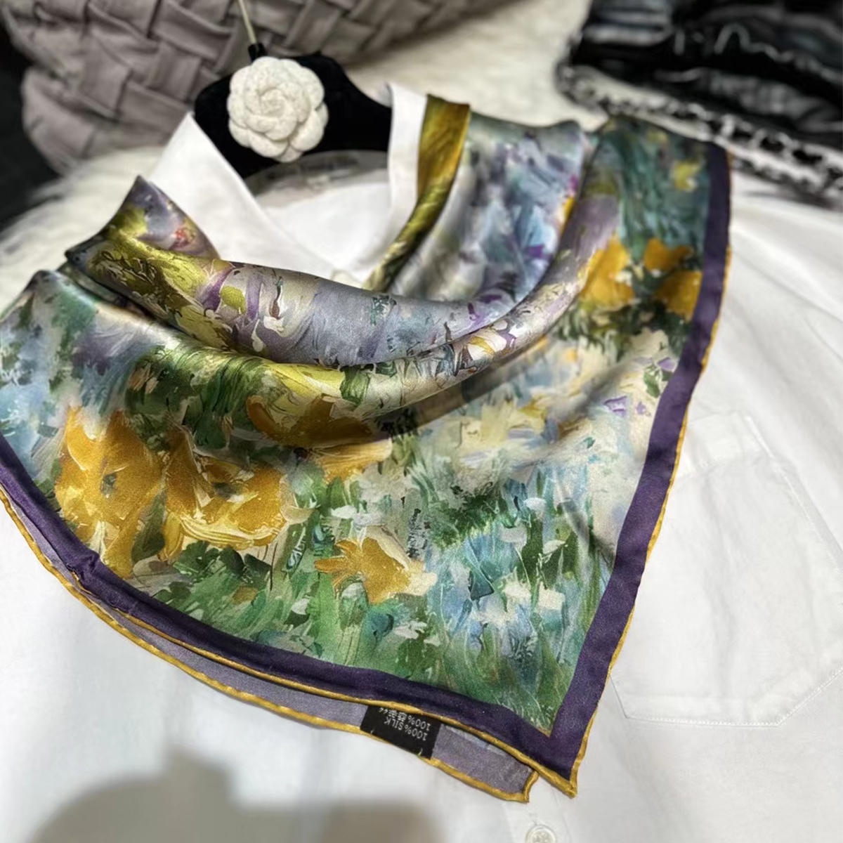 Shawl Wrap Winter - BYSIFA-bufanda de seda para mujer, chales