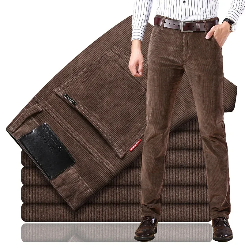 Corduroy Pant Warm - 2025 primavera otoño pantalones casuales de