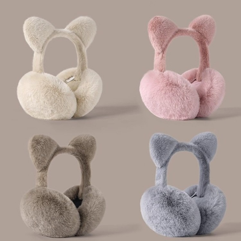 Earmuffs Foldable - Orejeras Plegables con Orejas de Gato,