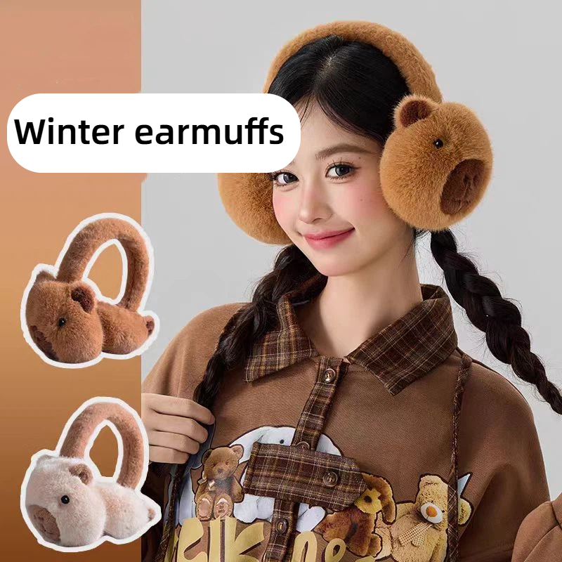 Earmuffs Foldable - Orejeras Capibala bonitas, orejeras plegables de
