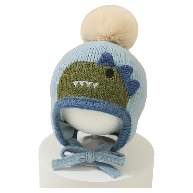 Knit Beanie Hat Warm - Gorro de punto con pompón de