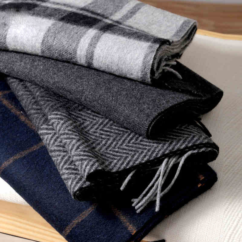 Wool Scarf Men - Bufanda Pashmina para hombre, bufanda de