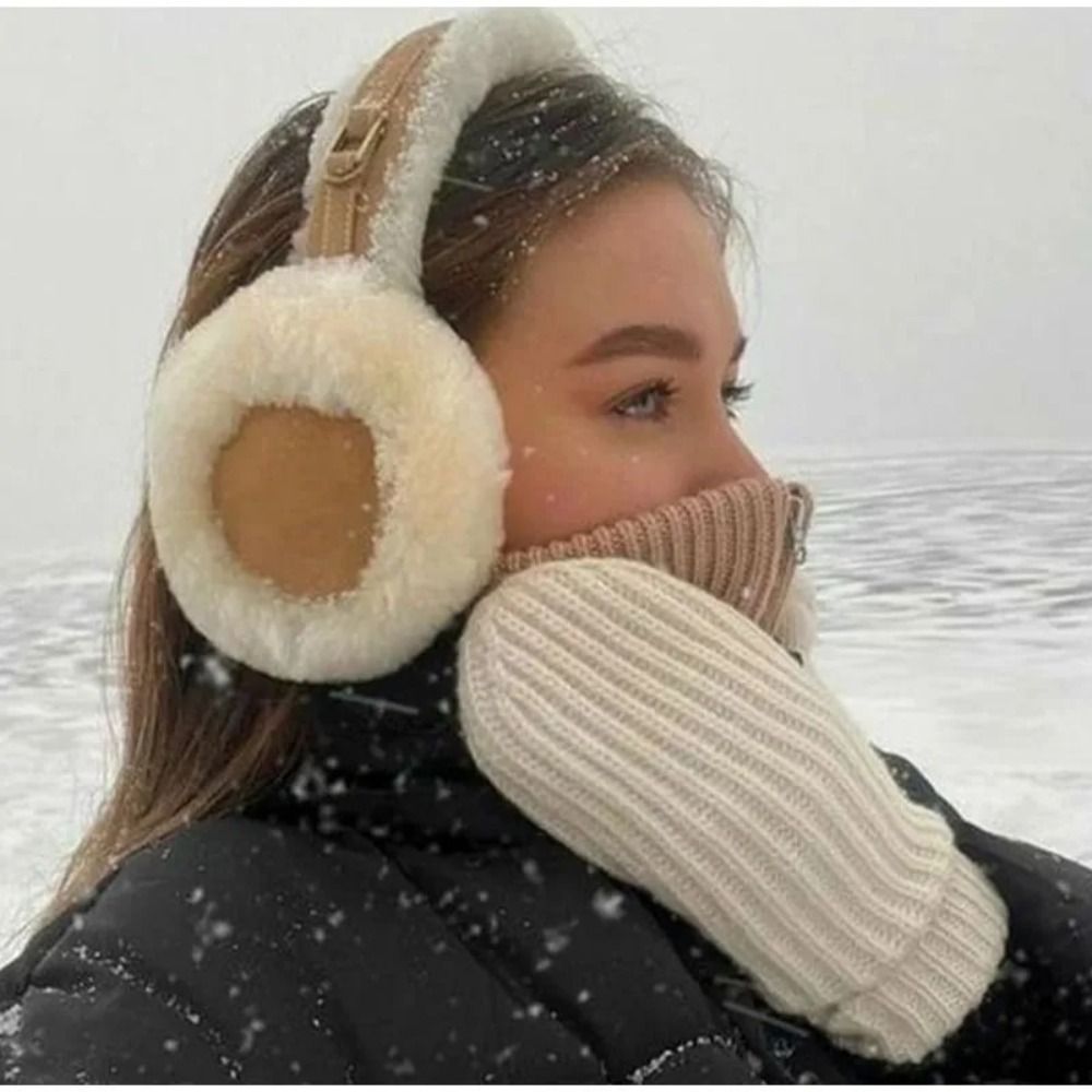 Earmuffs Foldable - Orejeras de felpa para hombres y