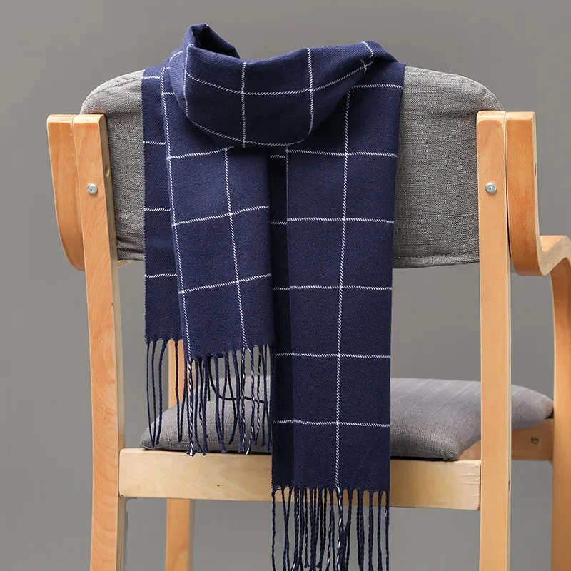 Wool Scarf Men - 2024 nuevo invierno hombres bufanda mantener