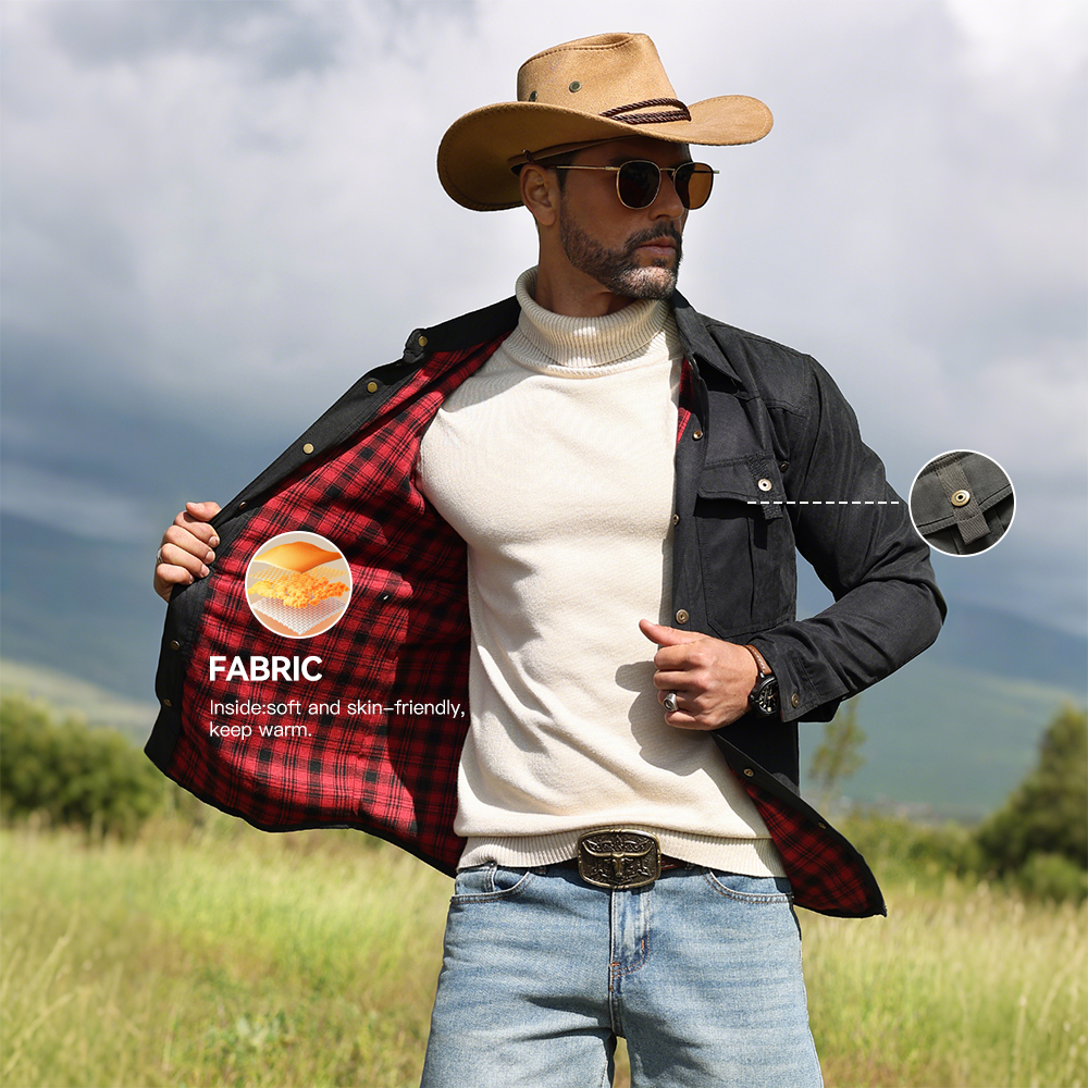Chaquetas para hombre, camisa  - Flannel Shirt Lined reseña y precio