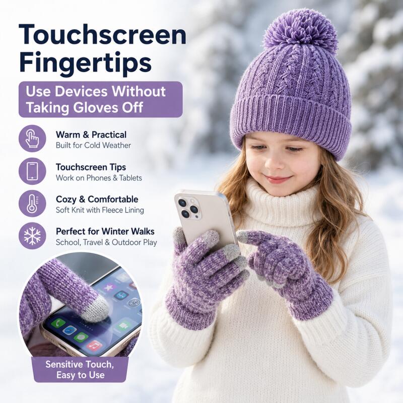 Conjunto de gorro de punto y g - Touch Screen Gloves reseña y precio