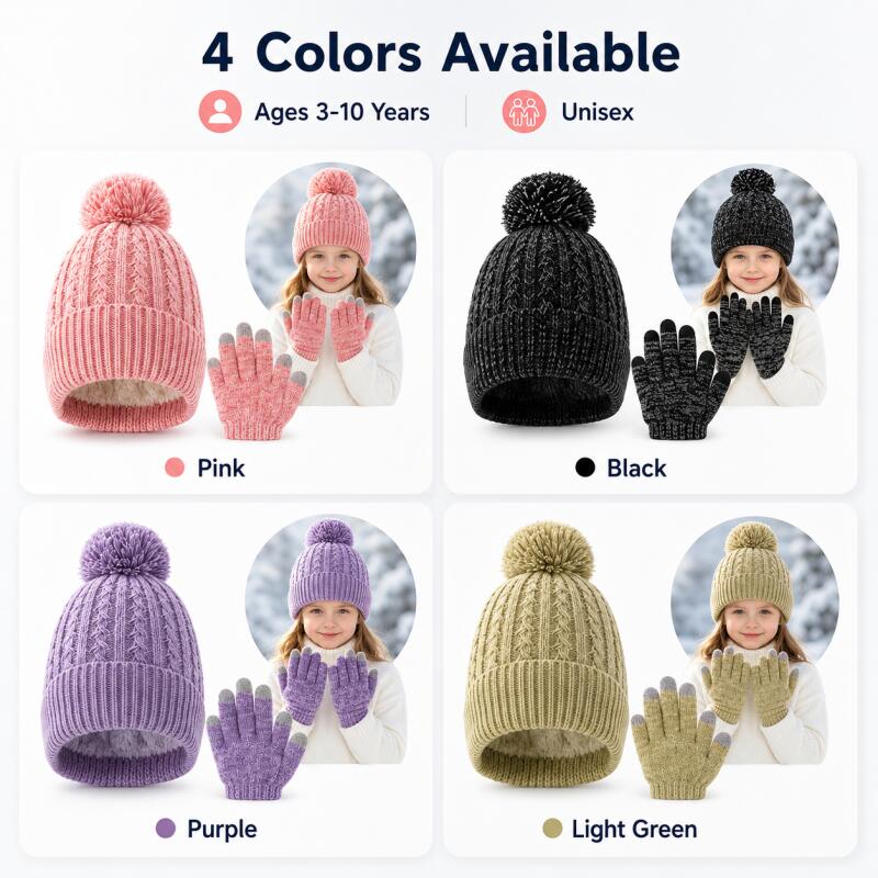 Conjunto de gorro de punto y g - Touch Screen Gloves reseña y precio