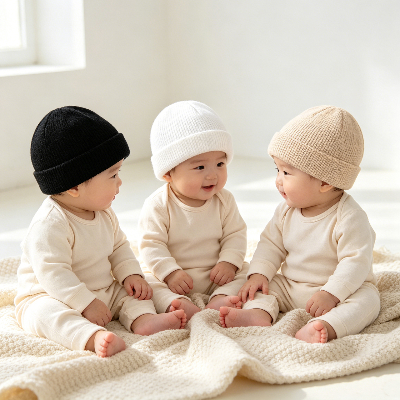 Juego de 3 gorros para niños,  - Knit Beanie Hat Warm reseña y precio