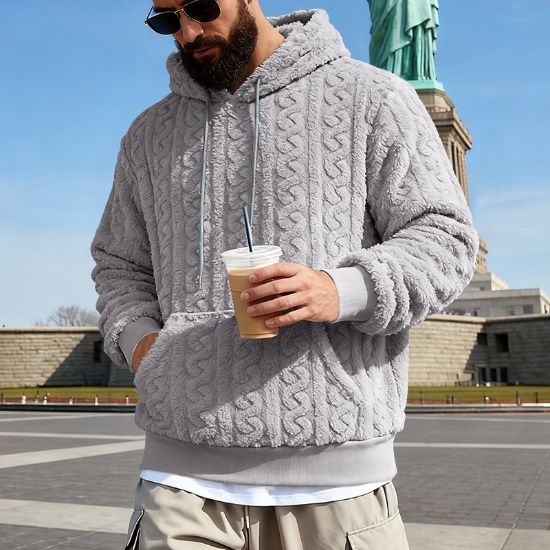 Sudadera con capucha de lana p - Sherpa Hoodie Fleece reseña y precio