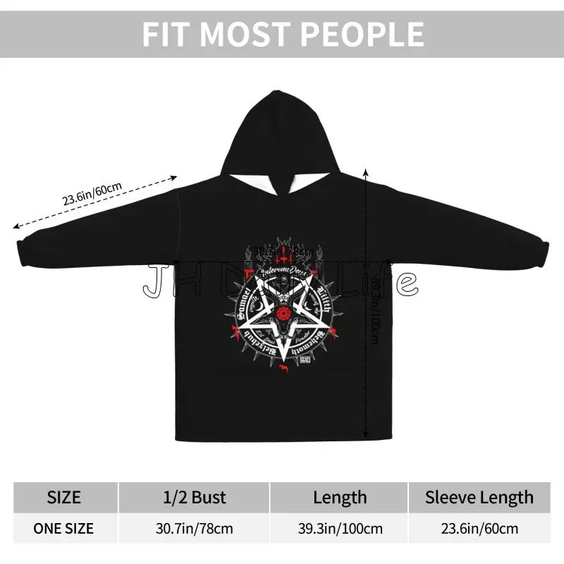 Manta de gran tamaño con capuc - Sherpa Hoodie Fleece reseña y precio
