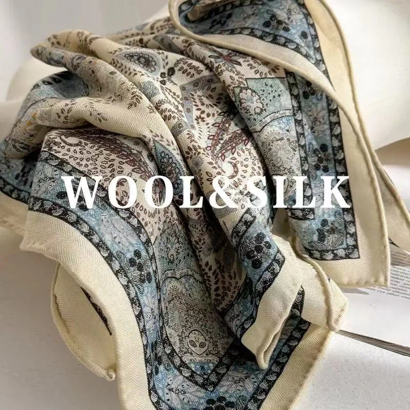 Bufandas 70% lana 30% seda par - Wool Scarf Men reseña y precio
