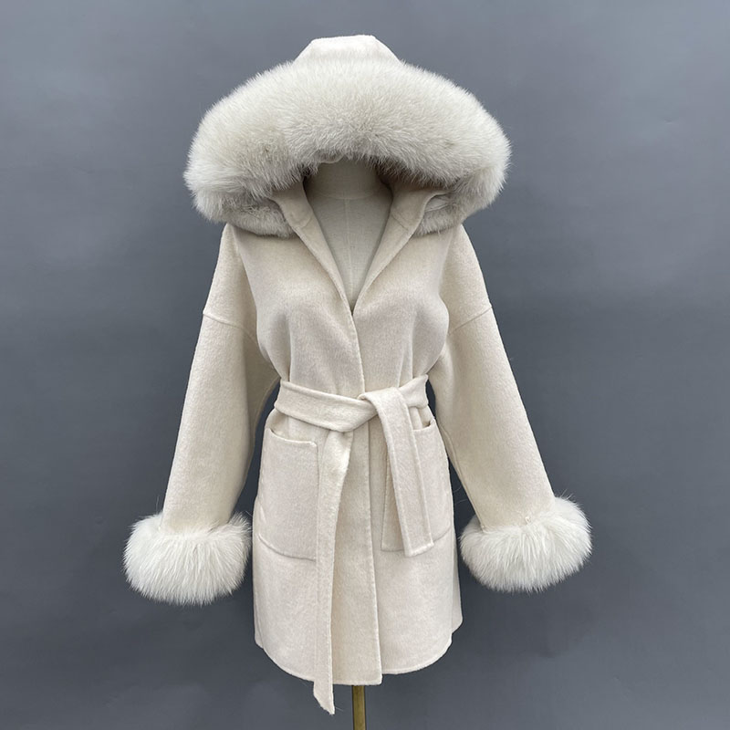 MISSJANEFUR-abrigo de lana con - Wool Coat Peacoat reseña y precio