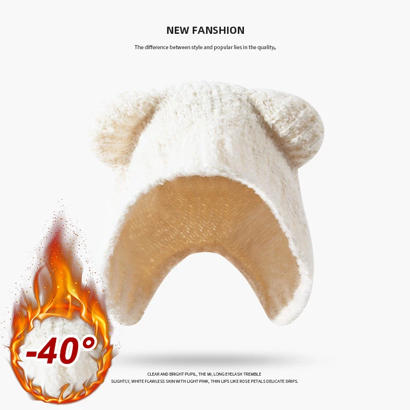 Gorro de punto para mujer, gor - Knit Beanie Hat Warm reseña y precio