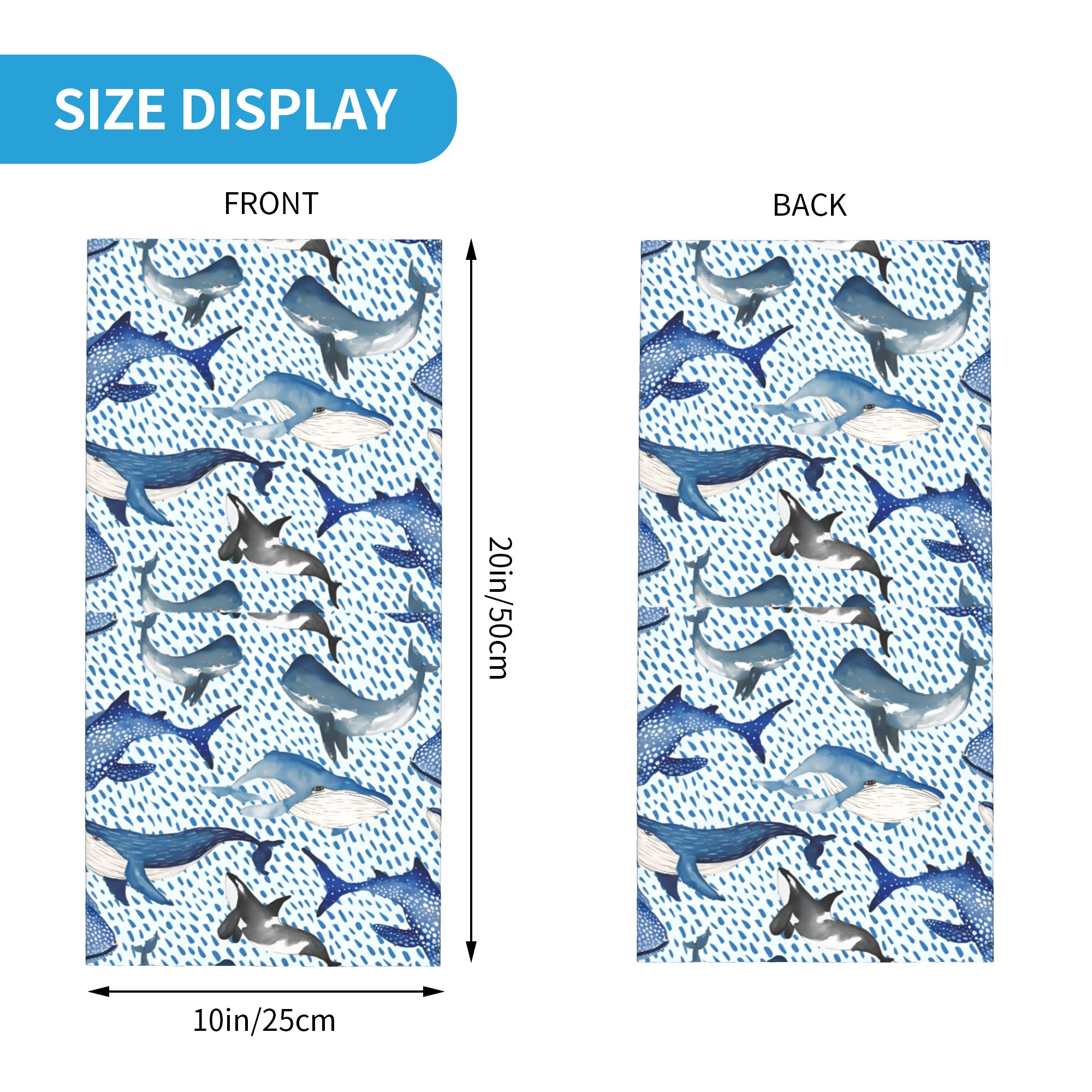 Personalizado azul acuarela ti - Neck Gaiter Fleece reseña y precio