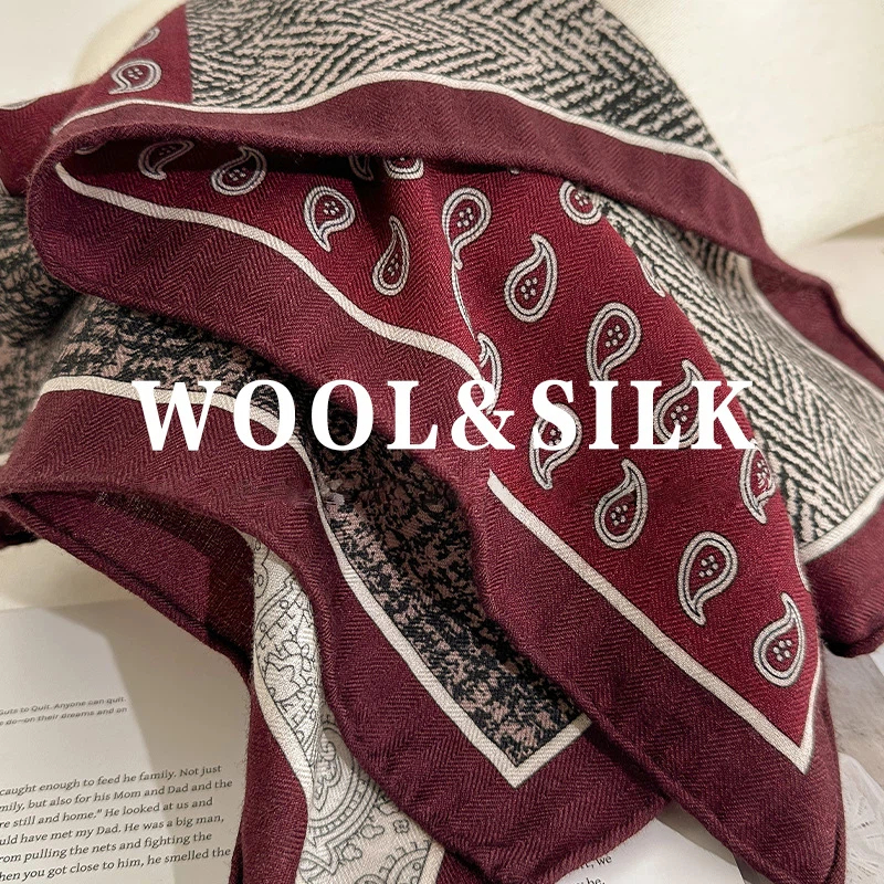 Bufanda de diseñador de lujo p - Wool Scarf Men reseña y precio