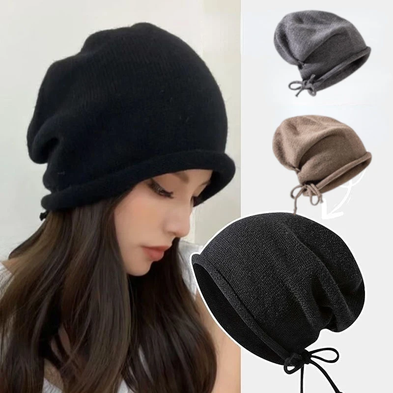 Gorro de punto con capucha par - Knit Beanie Hat Warm reseña y precio