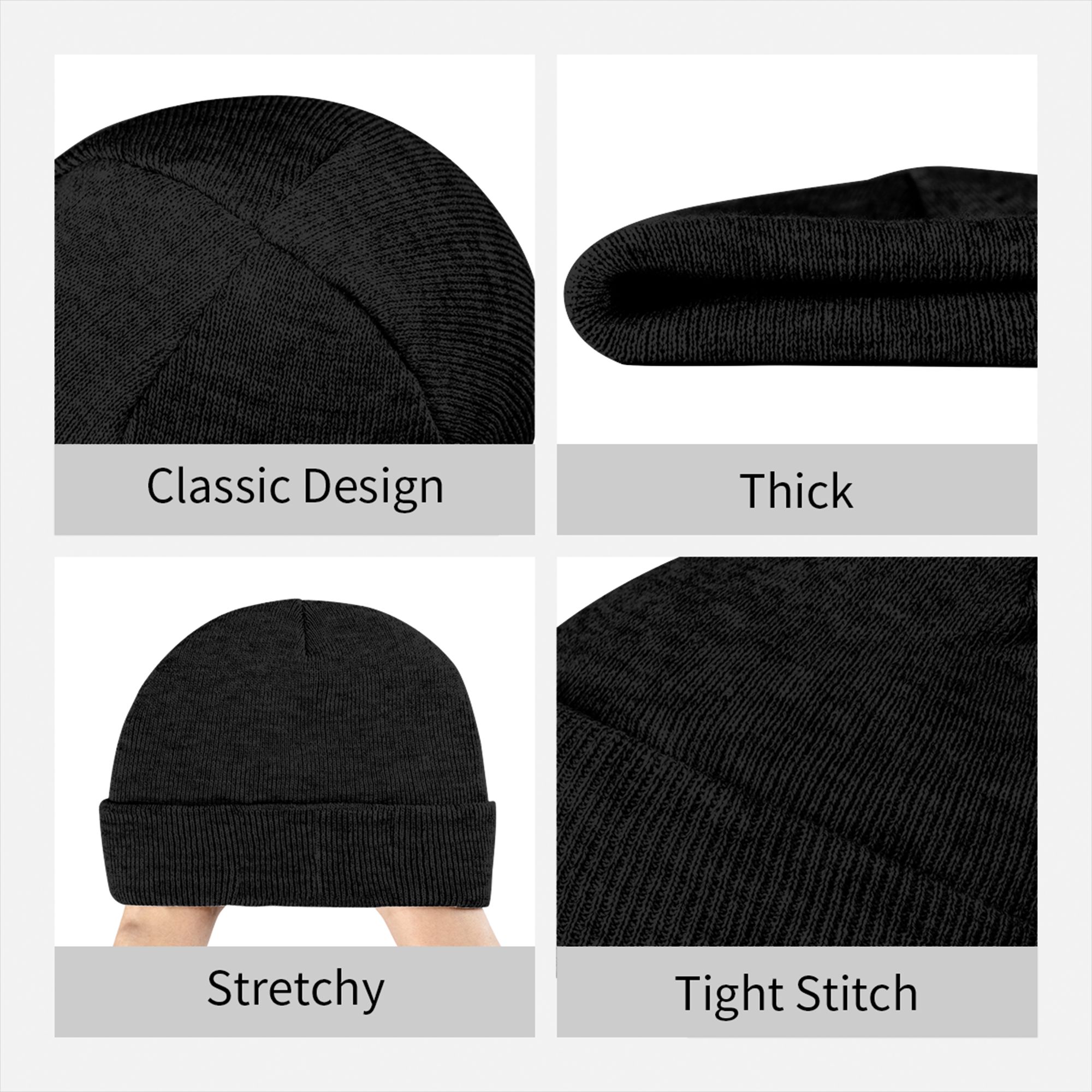 Gorro de punto cálido para hom - Knit Beanie Hat Warm reseña y precio