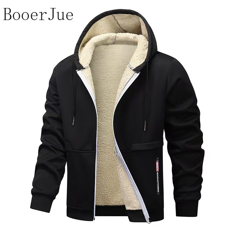 Chaqueta con capucha y cremall - Sherpa Hoodie Fleece reseña y precio