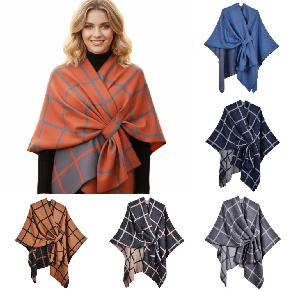 Abrigo cálido con diseño a cua - Shawl Wrap Winter reseña y precio