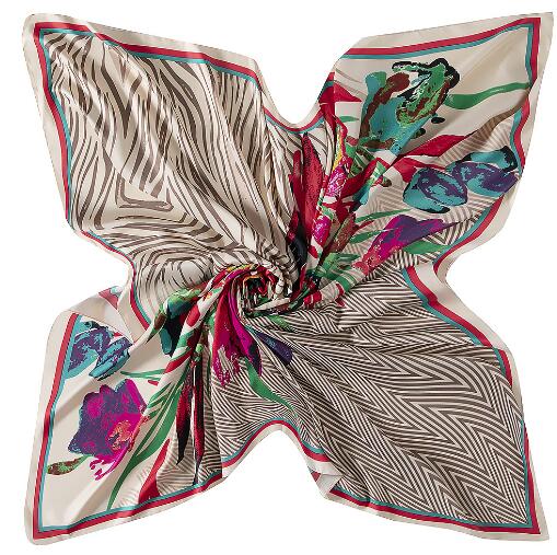 Bufanda de seda cuadrada de ma - Shawl Wrap Winter reseña y precio