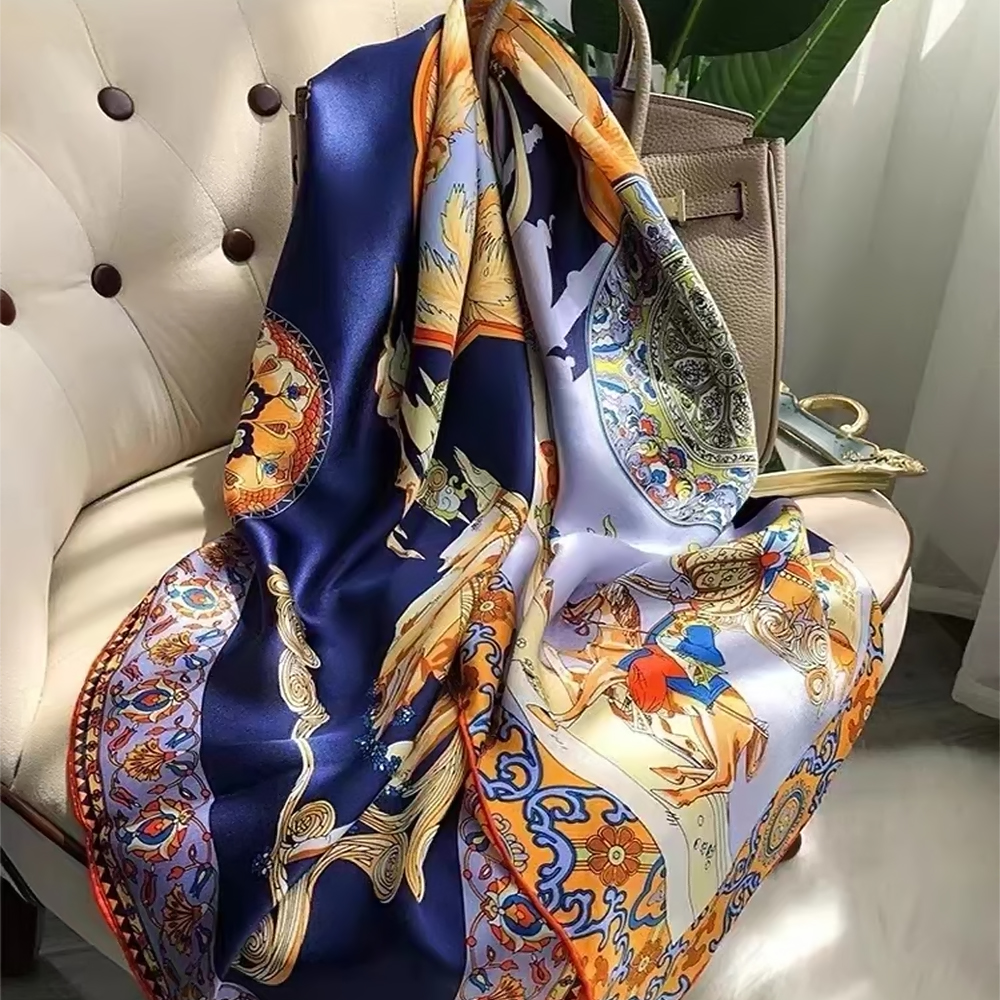 BYSIFA-bufanda de seda 100% de - Shawl Wrap Winter reseña y precio