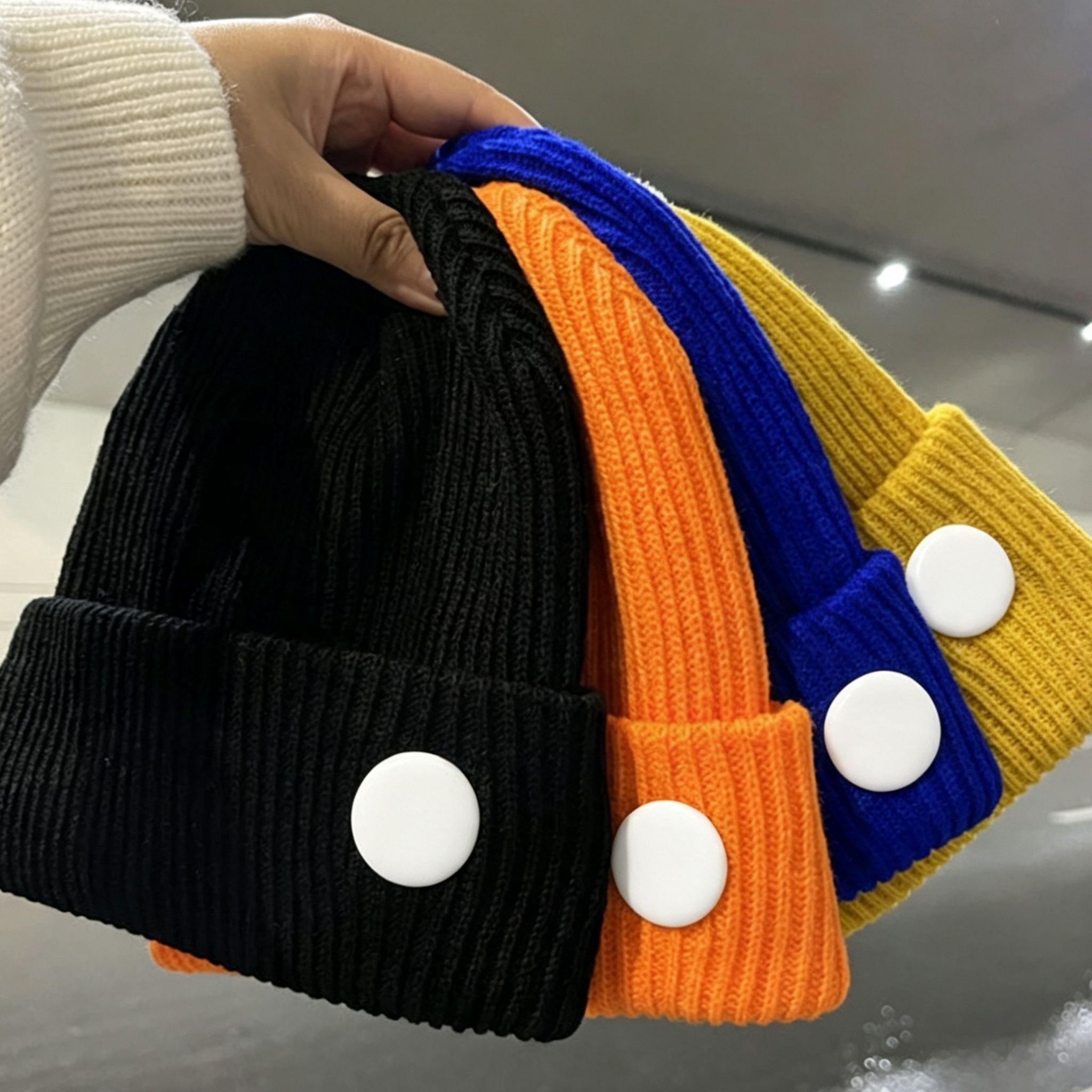 Gorro de Punto Personalizable  - Knit Beanie Hat Warm reseña y precio
