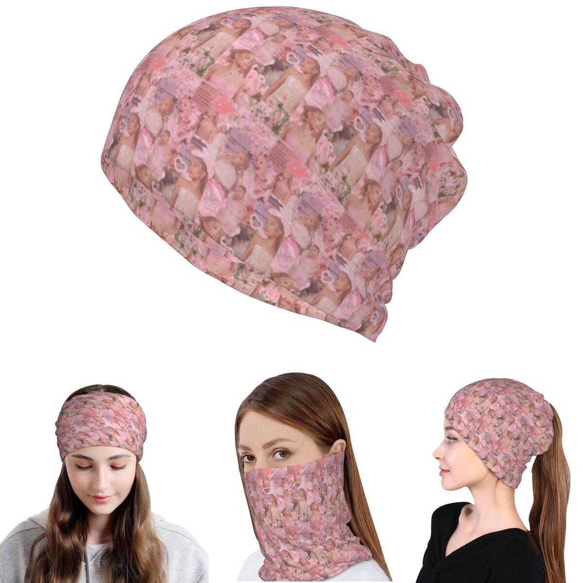 Pañuelo para el cuello Ariana  - Knit Beanie Hat Warm reseña y precio