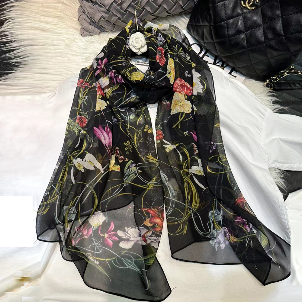 BYSIFA-bufanda larga de seda p - Shawl Wrap Winter reseña y precio