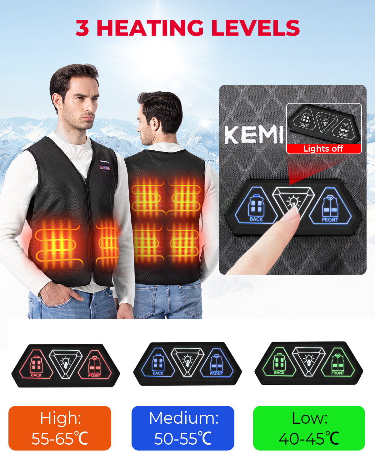 Chaleco calefactable ligero co - Heated Vest Battery reseña y precio