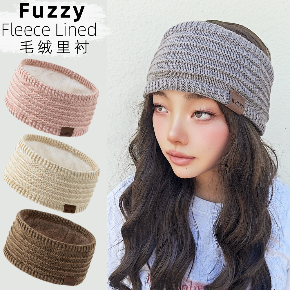 Diadema tejida Extra ancha con - Fleece Ear Warmer Band reseña y precio