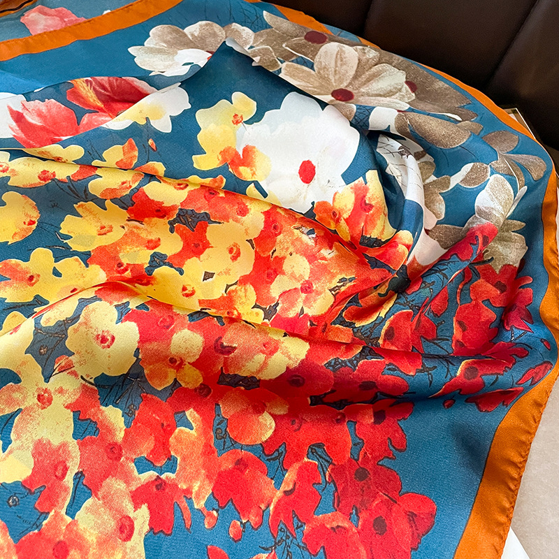 Bufanda cuadrada de seda de 70 - Shawl Wrap Winter reseña y precio