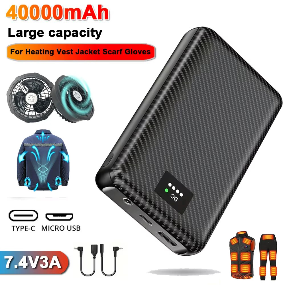 Ranwomen 30000/40000mAh Powerb - Heated Vest Battery reseña y precio